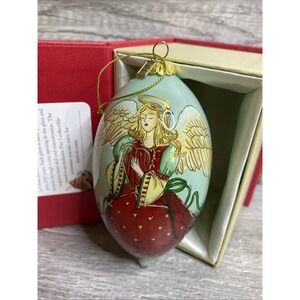 Li Bien Glass Christmas Ornaments 2018 Angel With Harp wbox